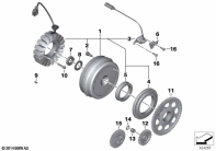 F650GS 01-04 (R13) ALTERNATOR parts diagram
