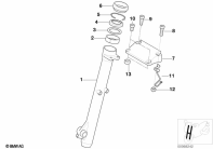 F650GS 01-04 (R13) FORK SLIDER parts diagram