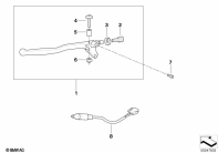 F650GS 01-04 (R13) CLUTCH CONTROL ASSEMBLY parts diagram