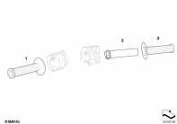 F650GS 01-04 (R13) HANDLEBAR GRIPS parts diagram