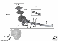 F650GS 01-04 (R13) HANDBRAKE LEVER parts diagram