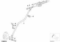 F650GS 01-04 (R13) BRAKE PIPE, FRONT, NOT FOR ABS parts diagram