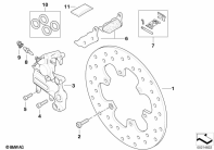 F650GS 01-04 (R13) REAR WHEEL BRAKE parts diagram