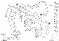 F650GS 01-04 (R13) FRAME parts diagram