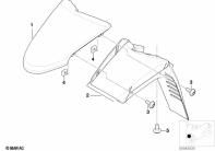 F650GS 01-04 (R13) FRONT WHEEL FENDER parts diagram