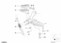 F650GS 01-04 (R13) FOOTPEG PLATE/FRONT FOOTPEG parts diagram