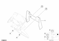 F650GS 01-04 (R13) ADAPTER, LICENCE PLATE SUPPORT parts diagram