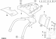 F650GS 01-04 (R13) RETROFIT KIT, TOP CASE BRACKET parts diagram