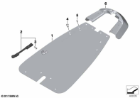 F650GS 01-04 (R13) SUPPORTING PLATE AND COVER F AUTHORITIES parts diagram