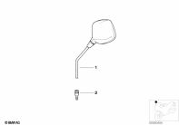 F650GS 01-04 (R13) MIRROR parts diagram