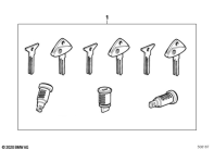 F650GS 01-04 (R13) SET OF LOCKS, OFFICIAL VEHICLE parts diagram