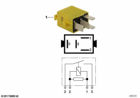 F650GS 01-04 (R13) MINIRELAY, MAKE CONTACT, YELLOW parts diagram