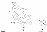 F650GS 01-04 (R13) ENGINE PROTECTION BAR parts diagram