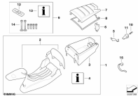 F650GS 01-04 (R13) SINGLE SEAT WITH LUGGAGE BIN parts diagram