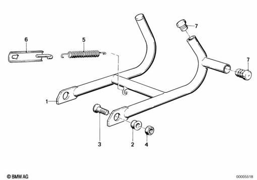 R80G/S (2471) CENTER STAND exploded view parts diagram