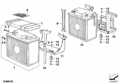 R80G/S (2471) BATTERY exploded view parts diagram
