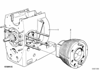 R80G/S (2471) SHORT ENGINE / CYLINDER WITH PISTONS SHORT ENGINE / CYLINDER WIT parts diagram