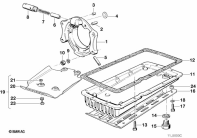 R80G/S (2471) BEARING COVER/OIL PAN/AGGREGATE GUARD parts diagram