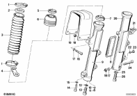 R80G/S (2471) FORK SLIDER parts diagram