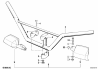 R80G/S (2471) HANDLEBAR parts diagram