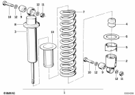 R80G/S (2471) SPRING STRUT, REAR parts diagram