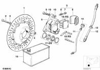 R80G/S (2471) FRONT WHEEL BRAKE parts diagram