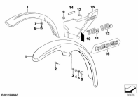 R80G/S (2471) MUDGUARD FRONT parts diagram