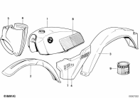 R80G/S (2471) PAINTED PARTS 629 ALPINWEISS/HENNAROT parts diagram