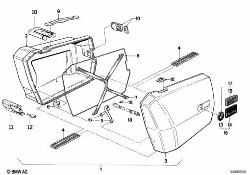 R65 (2472) INTEGRAL CASE exploded view parts diagram