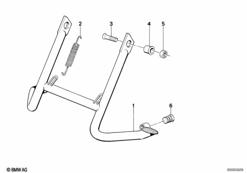 R65 (2472) CENTER STAND exploded view parts diagram