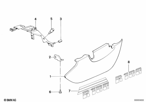 R65 (2472) BATTERY COVER exploded view parts diagram