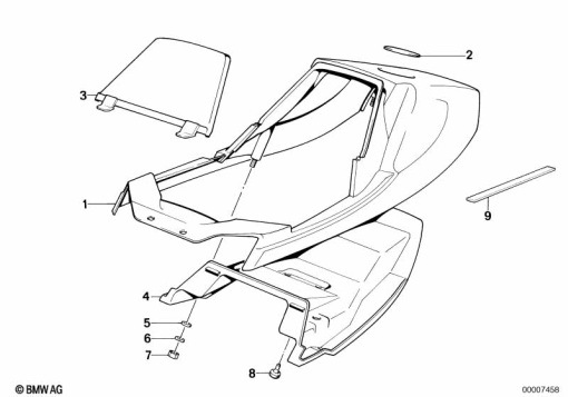 R65 (2472) DUAL SEAT-TAIL PART exploded view parts diagram