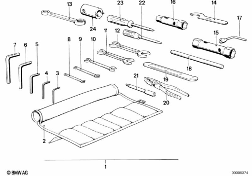 R65 (2472) CAR TOOL exploded view parts diagram