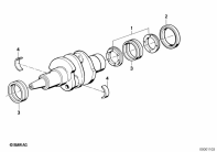 R65 (2472) CRANKSHAFT MOUNTING parts diagram
