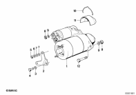 R65 (2472) STARTER MOUNTING HARDWARE parts diagram