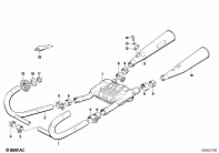 R65 (2472) EXHAUST SYSTEM parts diagram