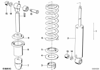 R65 (2472) SPRING STRUT, REAR parts diagram
