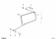 R65 (2472) SET OF CASE HOLDERS / TOURING CASE parts diagram