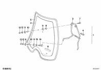 R65 (2472) WINDSHIELD parts diagram