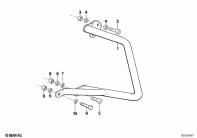 R65 (2472) MOUNTING PARTS F REAR PROTECTION BAR parts diagram