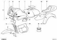 R65 (2472) PAINTED PARTS 528 TUERKISGRÜN parts diagram