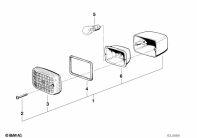 R65 (2472) TURN INDICATOR, REAR parts diagram