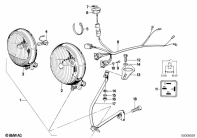 R65 (2472) ADDITIONAL HEADLIGHT parts diagram