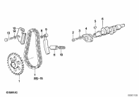 R100R (2473) CAMSHAFT, CAMSHAFT GEAR, TIMING CHAIN parts diagram