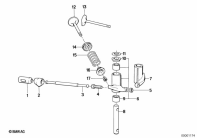 R100R (2473) VALVES, VALVE TIMING GEAR, ROCKER ARM parts diagram