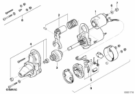 R100R (2473) STARTER SINGLE PARTS / D6RA15 parts diagram