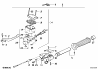 R100R (2473) HANDLE UNIT, RIGHT parts diagram