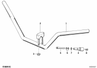 R100R (2473) HANDLEBAR parts diagram