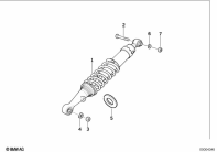 R100R (2473) SPRING STRUT, REAR parts diagram