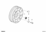 R100R (2473) WHEEL HUB REAR parts diagram